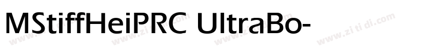 MStiffHeiPRC UltraBo字体转换